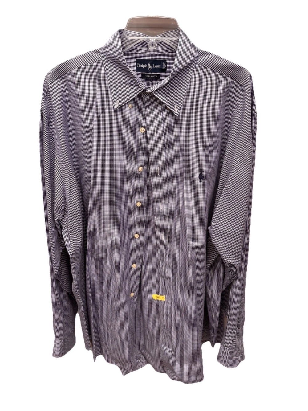 Ralph Lauren Blue and White Gingham Shirt